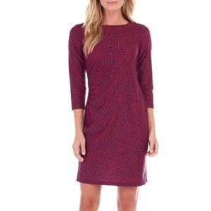 Jude Connally Red and Blue Maxine Dress